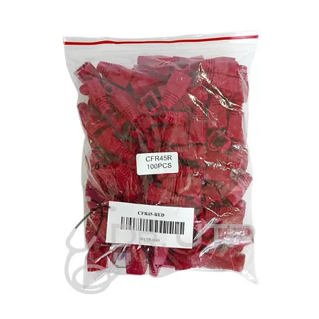 Capuchon Color Rojo para Conector RJ45 en Bolsa 100 unidades
