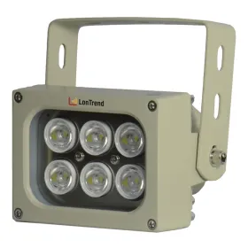 Foco de 6 LEDs luz blanca 15m 120º 220Vac IP66 Nema 4X Foco de 6 LEDs luz blanca 15m 120º 220Vac IP66 Nema 4X