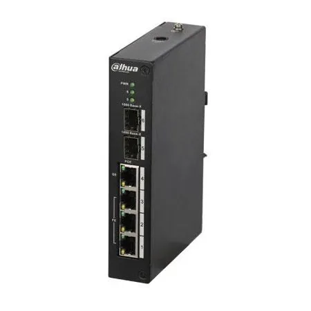 Switch Rango Temp Extendida PoE 3 puertos 10/100 + 1 puerto Gigabit + 2SFP 96W No_Manejable Layer2