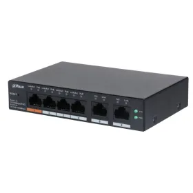 Switch PoE 4 puertos 10/100 + 2RJ45 Uplink Gigabit 60W Manejable en Cloud Layer2 Switch PoE 4 puertos 10/100 + 2RJ45 Uplink Gigabit 60W Manejable en Cloud Layer2