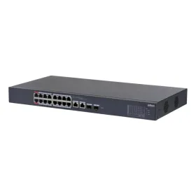 Switch PoE 16 puertos 10/100 + 2 Combo Gigabit RJ45/SFP Uplink 190W Manejable en Cloud Layer2 Switch PoE 16 puertos 10/100 + 2 Combo Gigabit RJ45/SFP Uplink 190W Manejable en Cloud Layer2