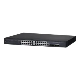 Switch PoE 24 puertos Gigabit + 4 Uplink Gigabit 370W 802.3at Manejable Layer2 Switch PoE 24 puertos Gigabit + 4 Uplink Gigabit 370W 802.3at Manejable Layer2