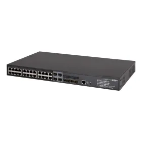 Switch PoE 24 puertos Gigabit + 4 Combo Gigabit SFP/SFP+ 10Gbps 370W Manejable Layer3 Switch PoE 24 puertos Gigabit + 4 Combo Gigabit SFP/SFP+ 10Gbps 370W Manejable Layer3
