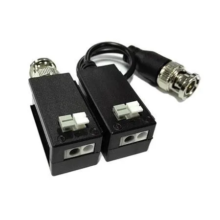 Kit Conversor UTP Vídeo para HDCVI/TVI/AHD hasta 4MP Apilable con Cable Flexible y PushPin (2 uds)