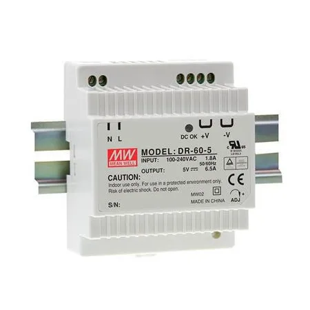 Fuente Alimentación Conmutada para Carril DIN 54W 12VDC 4.5A
