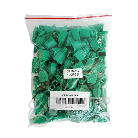 Capuchon Color Verde para Conector RJ45 en Bolsa 100 unidades