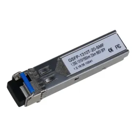 SFP Monomodo SM LC 1Gbps 20km envío 1310nm / recepción 1550nm. Transmisor SFP Monomodo SM LC 1Gbps 20km envío 1310nm / recepción 1550nm. Transmisor