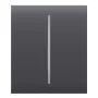 Ajax LightSwitch CenterButton 2-gang. Plusador Central Doble. Color Grafito