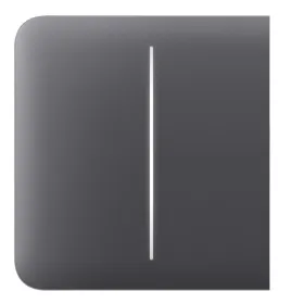Ajax LightSwitch SideButton 2-gang. Pulsador Lateral Doble. Color Grafito