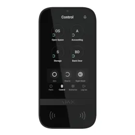 Ajax KeyPad TouchScreen. Teclado Táctil con Lector Inalámbrico. Color Negro Ajax KeyPad TouchScreen. Teclado Táctil con Lector Inalámbrico. Color Negro