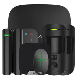 Kit Ajax negro. Hub2 + 2MotionCamPHOD + DoorProtect Plus + SpaceControl + KeyPad + HomeSiren Kit Ajax negro. Hub2 + 2MotionCamPHOD + DoorProtect Plus + SpaceControl + KeyPad + HomeSiren