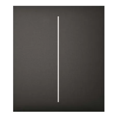 Ajax LightSwitch CenterButton 2-gang. Pulsador Central Doble. Color Negro