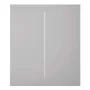 Ajax LightSwitch CenterButton 2-gang. Plusador Central Doble. Color Niebla