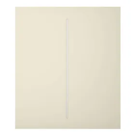 Ajax LightSwitch CenterButton 2-gang. Plusador Central Doble. Color Marfil