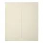 Ajax LightSwitch CenterButton 2-gang. Plusador Central Doble. Color Marfil