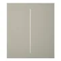 Ajax LightSwitch CenterButton 2-gang. Plusador Central Doble. Color Oliva