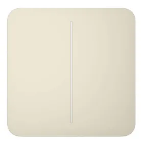 Ajax LightSwitch SoloButton 2-gang. Pulsador Doble. Color Marfil