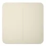 Ajax LightSwitch SoloButton 2-gang. Pulsador Doble. Color Marfil