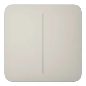 Ajax LightSwitch SoloButton 2-gang. Pulsador Doble. Color Ostra