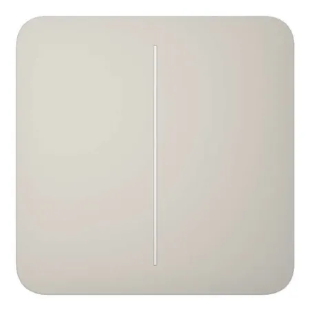 Ajax LightSwitch SoloButton 2-gang. Pulsador Doble. Color Ostra