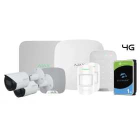 Kit Ajax-Dahua compuesto por: 1 Hub 2 4G + 1 Keypad + 2 MotionProtect + 1 HomeSiren + 1 NVR 8ch Ajax + 2 Cámaras Dahua Tubulares