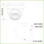 MiniDomo HDCVI 4EN1 2M 1080P DN ICR IR30m 0Lux 2.8mm IP67 Color Negro