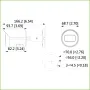 Tubular IP H265 2M DN dWDR Starlight IVS 3DNR IR30m 3.6mm IP67 PoE Color Negro