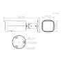 Tubular IP H265 4M WDR Starlight IR60m 2.7-13.5VFM IP67 PoE SD MIC AI