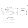 Tubular IP TiOC 3.0 H265 8M WDR Iluminación Dual LED40m/IR50m 2.7-13.5VFM IP67 PoE MIC AUDIO E/S AI