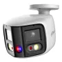 Tubular IP H265 2x4M TiOC 2.0 DUAL-LENS SPLICING WDR140dB LED20m/IR25m 2.8mm IP67 PoE SD AUDIO MIC E/S AI