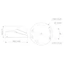 Domo IP H265 4M FULL COLOR WDR Iluminación Dual LED30m/IR30m 2.8mm IK10 IP67 PoE MIC AUDIO E/S AI. Color Negro