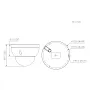 Domo IP H265 4M WDR Starlight IR40m 2.7-13.5VFM IP67 IK10 PoE MIC AI. Color negro