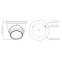 MiniDomo IP 4M H265 FULL COLOR WDR140dB Iluminación Dual LED40m/IR50m 2.7-12mm IP67 ePoE MIC AI