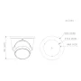 MiniDomo IP WizColor TiOC PRO H265 6M WDR Iluminación Dual LED30m/IR30m 2.8mm IP67 PoE MIC/Altavoz AUDIO E/S AI