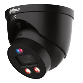 MiniDomo IP WizColor TiOC PRO H265 8M WDR Iluminación Dual LED30m/IR30m 2.8mm IP67 PoE MIC/Altavoz AUDIO E/S AI Color Negro