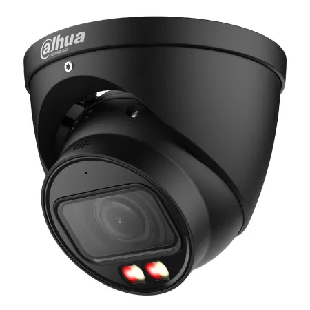 MiniDomo IP 8M H265 FULL COLOR WDR Iluminación Dual LED40m/IR50m 2.7-12mm IP67 ePoE MIC AI. Color Negro