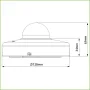 Domo PTZ IP 2M H265 DN ICR WDR IR15m Starlight 3X 3D IP66 IK08 PoE AUDIO MIC