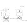 Cámara PTZ IP 4M H265 WDR Iluminación Dual LED30m/IR50m 5x IP66 PoE AUDIO MIC/Altavoz E/S AI