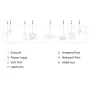 NVR 4ch 80Mbps H265 HDMI 1HDD WiFi Antena Dual