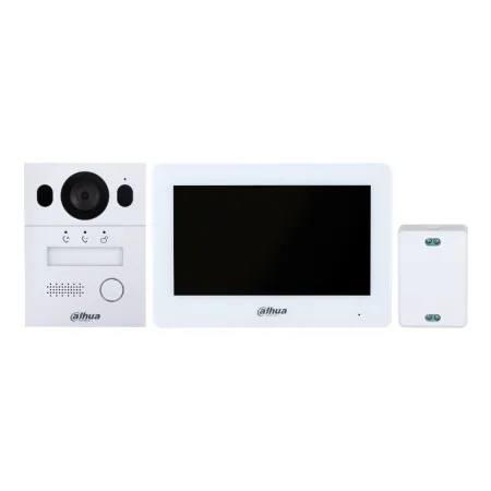 Kit Videoportero híbrido WiFi / 2-hilos IP exterior para Insertar + monitor interior
