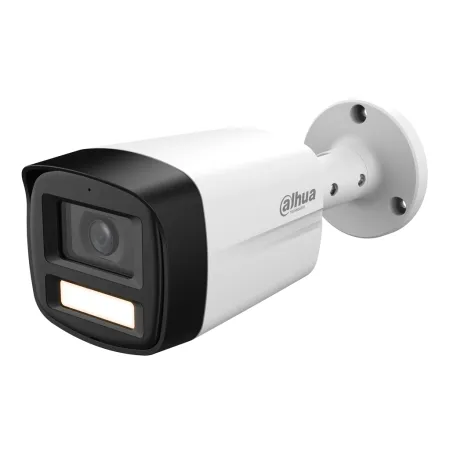 Tubular HDCVI 4EN1 2M 1080P FULL COLOR WDR Iluminación Dual Smart Light+ LED40m/IR40m 2.8mm IP67 MIC