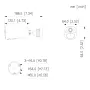 Tubular IP H265 4M Iluminación Dual LED20m/IR15m 2.1mm IP66 PIR MIC/Altavoz WiFi AI color negro con batería + Panel Solar