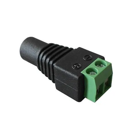 Jack alimentación hembra a terminal para tornillos