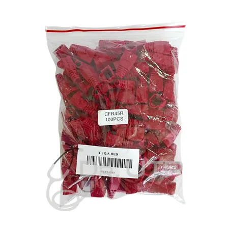 Capuchon Color Rojo para Conector RJ45 en Bolsa 100 unidades