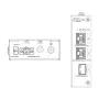 Switch Hardened PoE 2.0 2 puertos (1p 10/100 + 1p Gigabit) +1SFP Uplink Gigabit 60W No_Gestionable Layer2