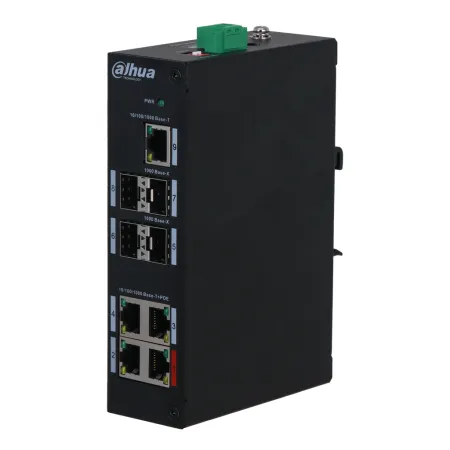 Switch PoE 2.0 4 puertos Gigabit +4SFP Uplink +1RJ45 Uplink Gigabit 96W No_Gestionable Layer2