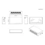 Switch 5 puertos Gigabit No_Gestionable Layer2
