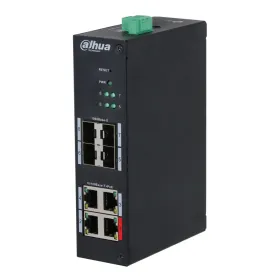 Switch Hardened PoE 4 puertos 10/100 +4SFP Gigabit 96W Gestionable Layer2