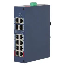 Switch Hardened PoE 8 puertos Gigabit + 2RJ45 Uplink Gigabit + 2SFP Gigabit 110W Gestionable en Cloud Layer2