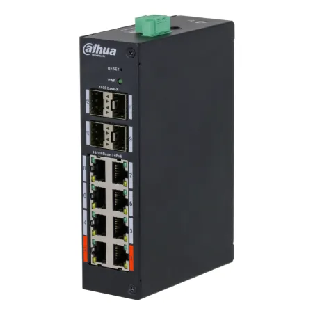 Switch Hardened PoE 8 puertos 10/100 +4SFP Gigabit 96W Gestionable Layer2